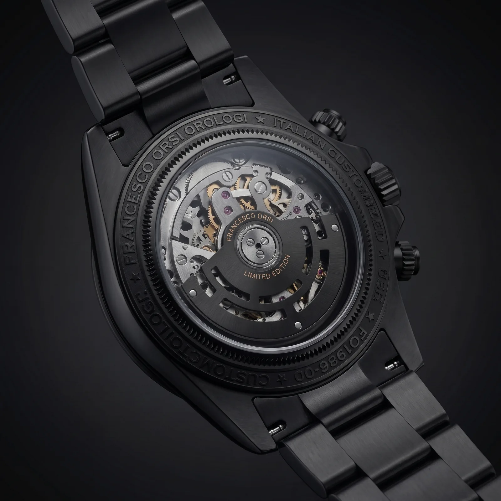 Beatrice — Caseback — Custom Daytona von Francesco Orsi Orologi