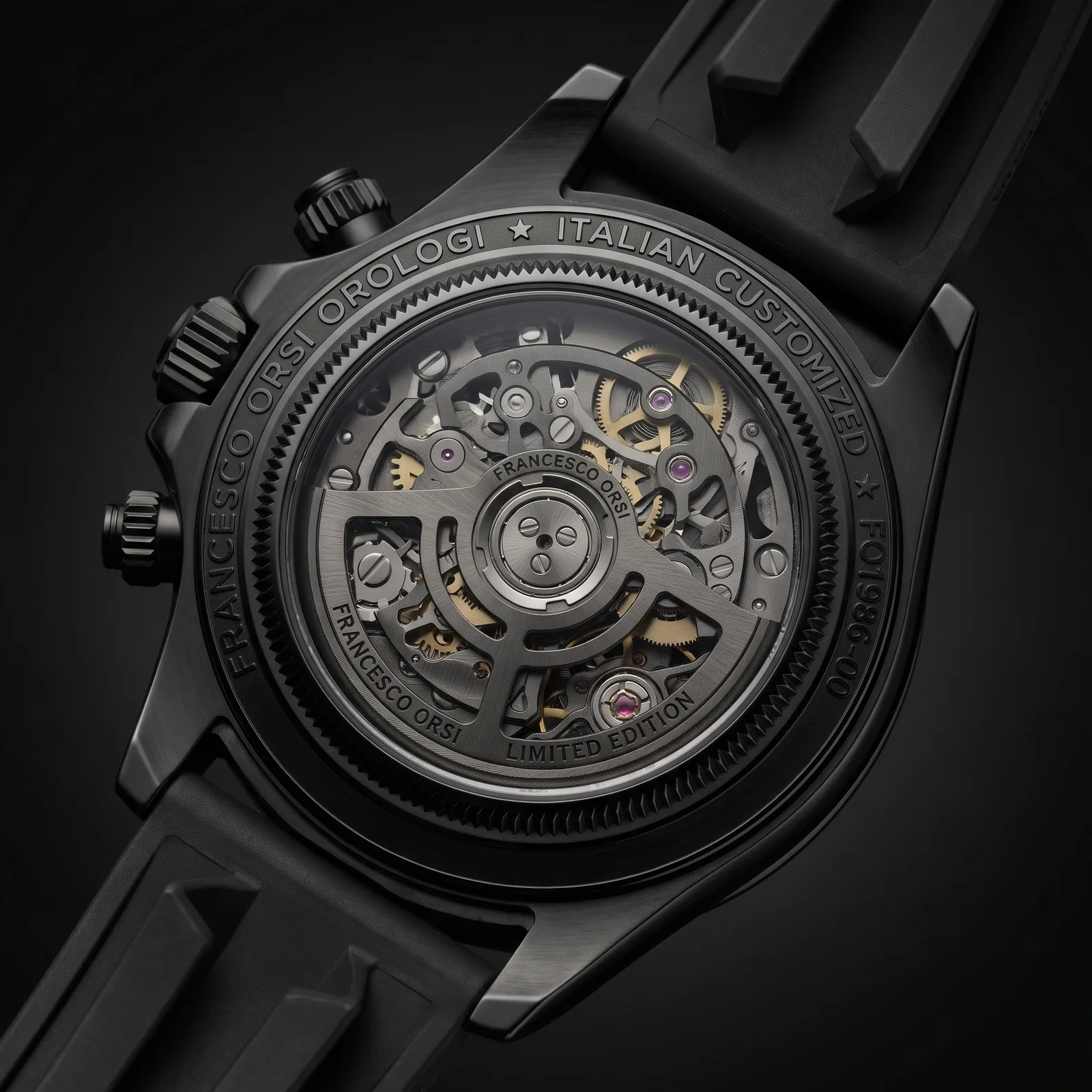 Bianca — Caseback — Custom Daytona von Francesco Orsi Orologi