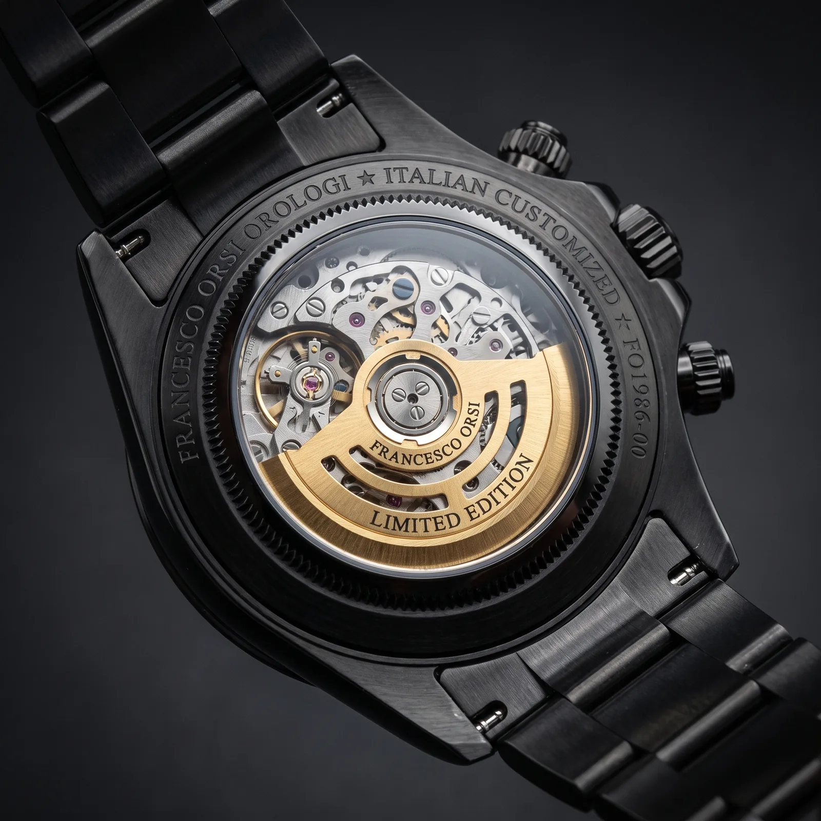 Carlotta — Caseback — Custom Daytona von Francesco Orsi Orologi