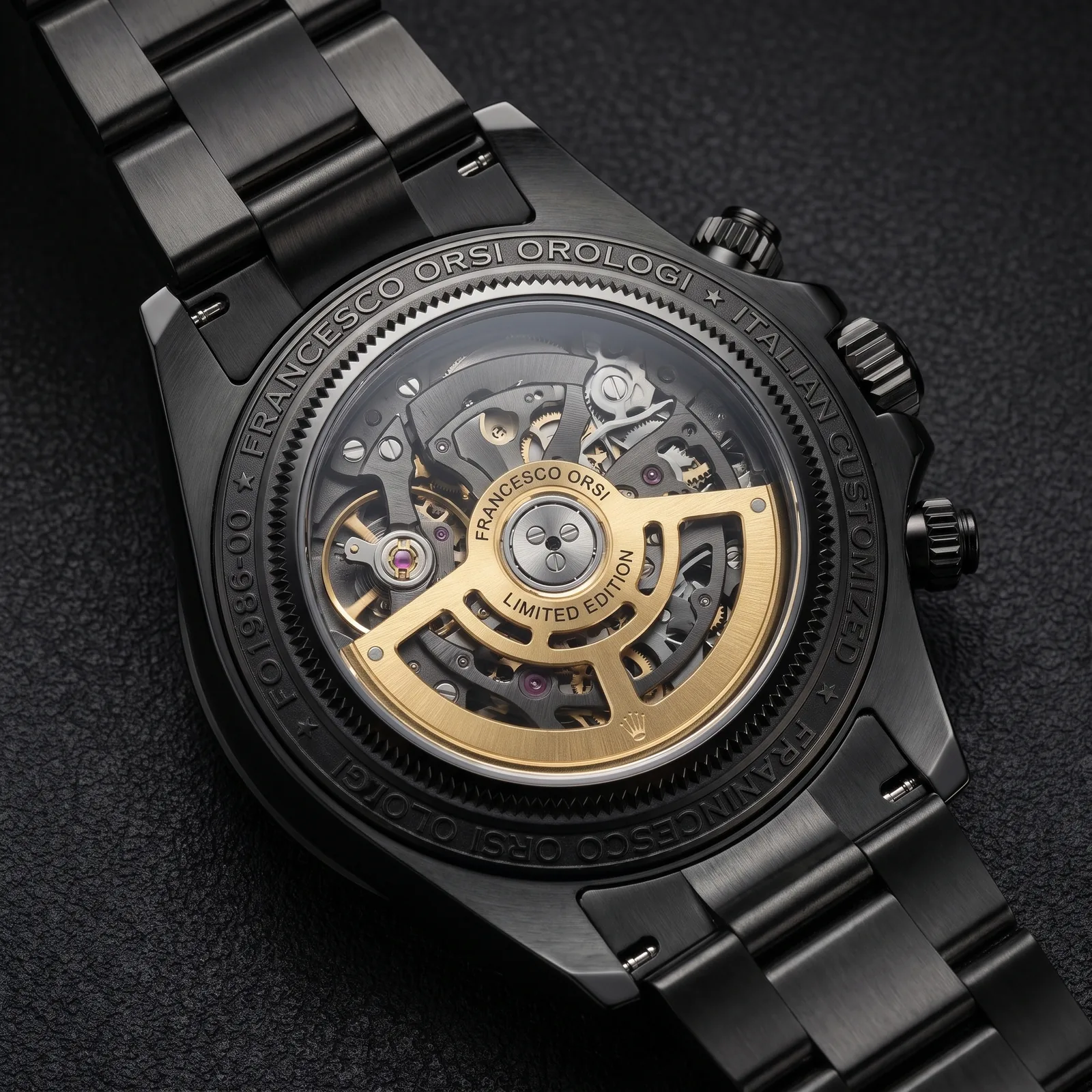 Celina — Caseback — Custom Daytona von Francesco Orsi Orologi