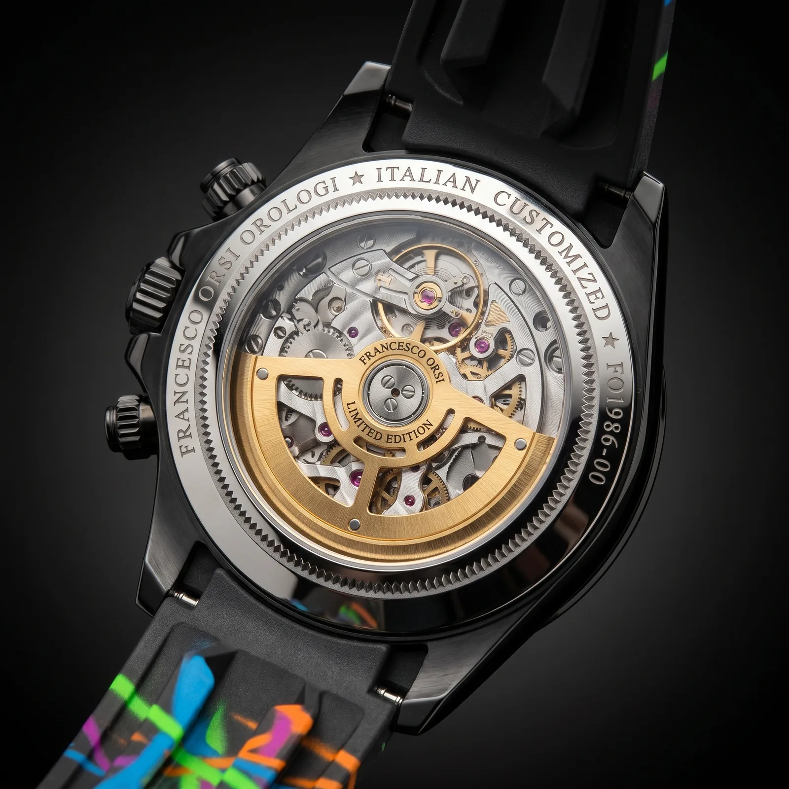 Dagmara — Caseback — Custom Daytona von Francesco Orsi Orologi