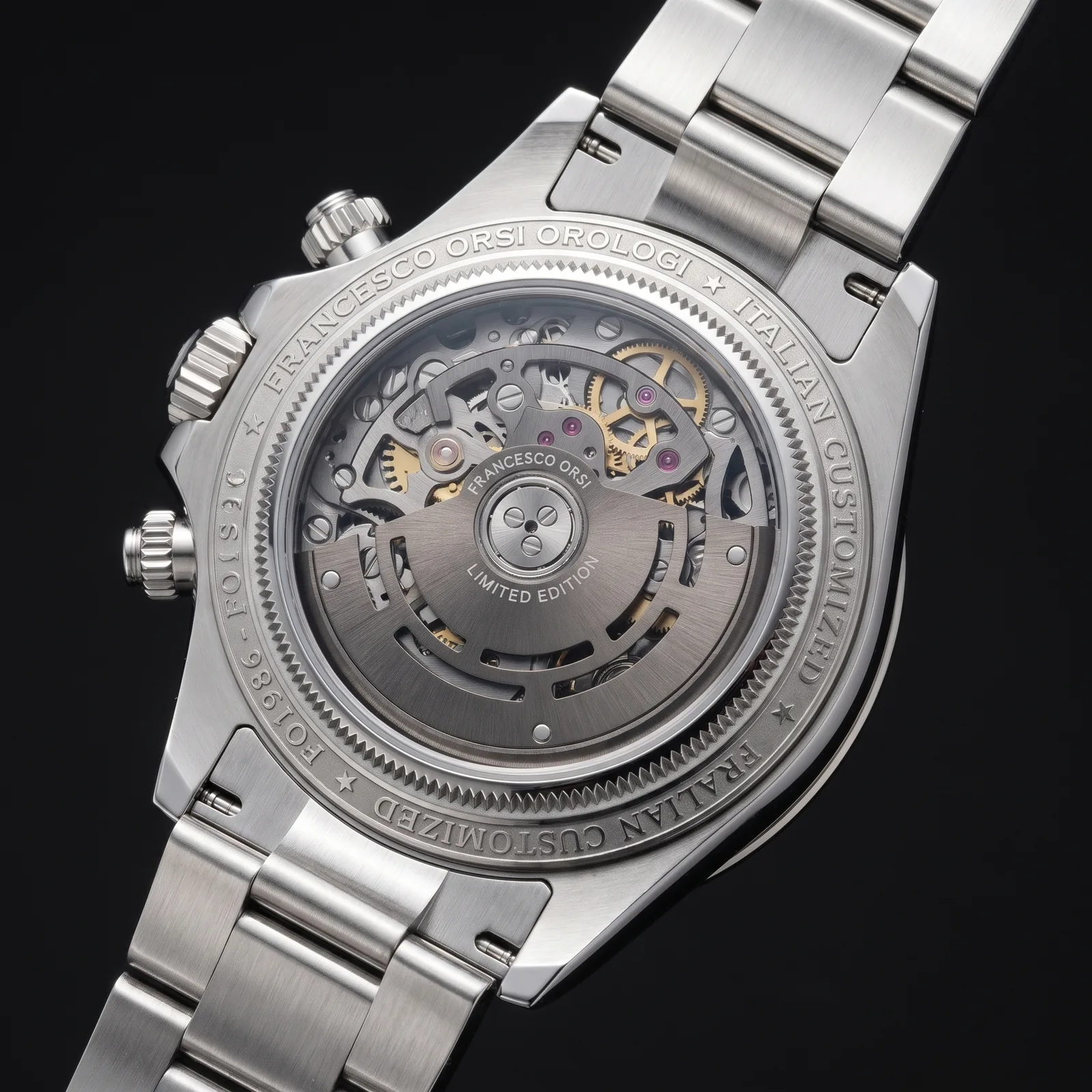 Elena — Caseback — Custom Daytona von Francesco Orsi Orologi