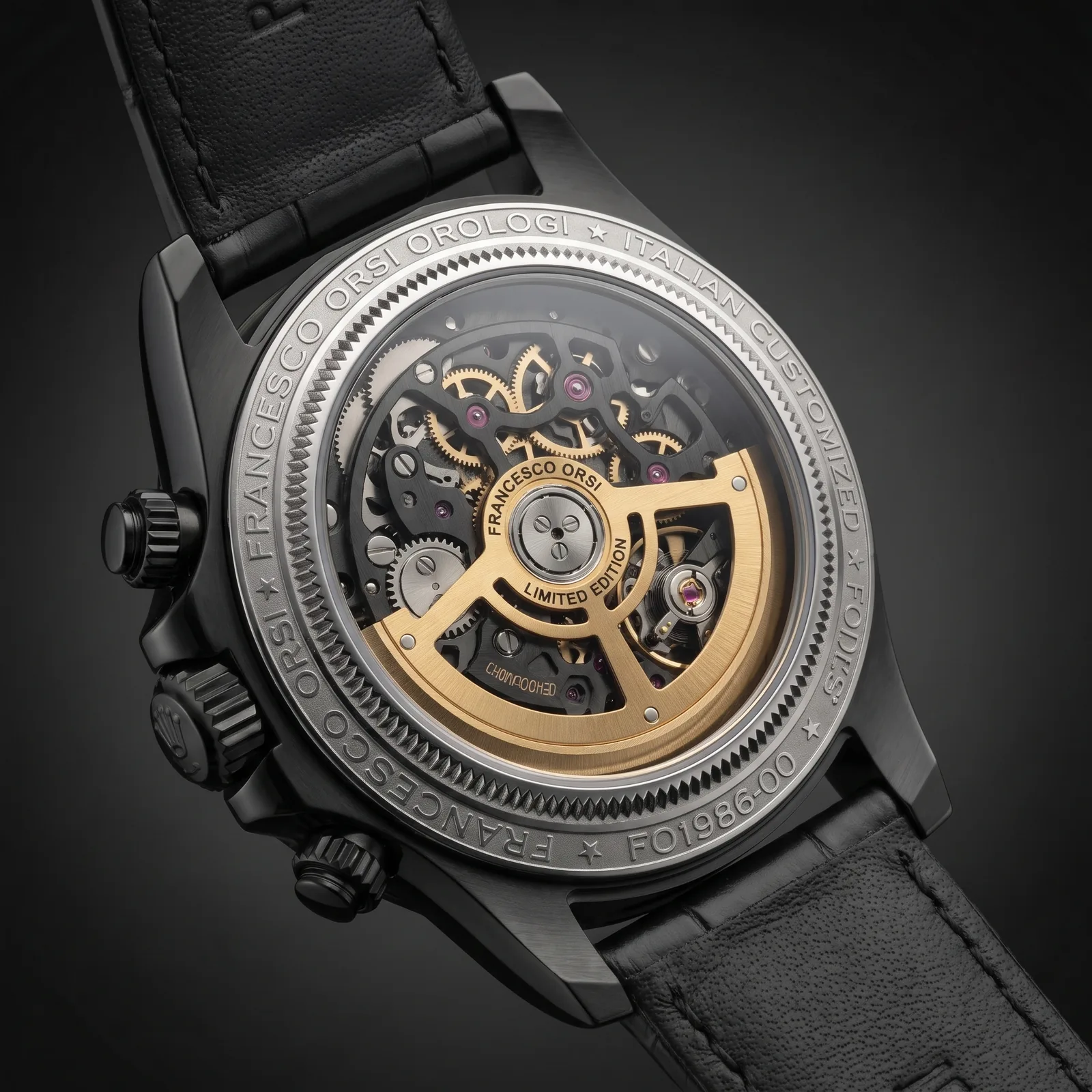 Emilia — Caseback — Custom Daytona von Francesco Orsi Orologi