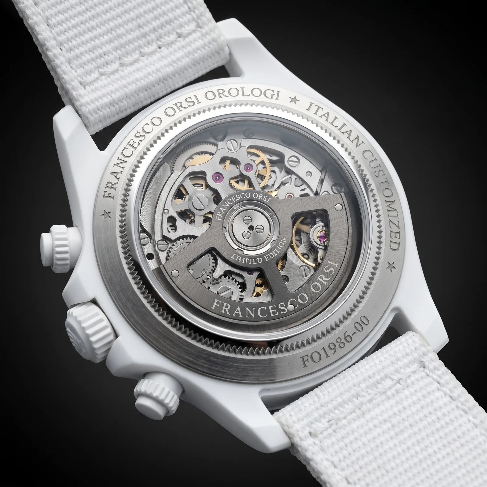 Felicja — Caseback — Custom Daytona von Francesco Orsi Orologi