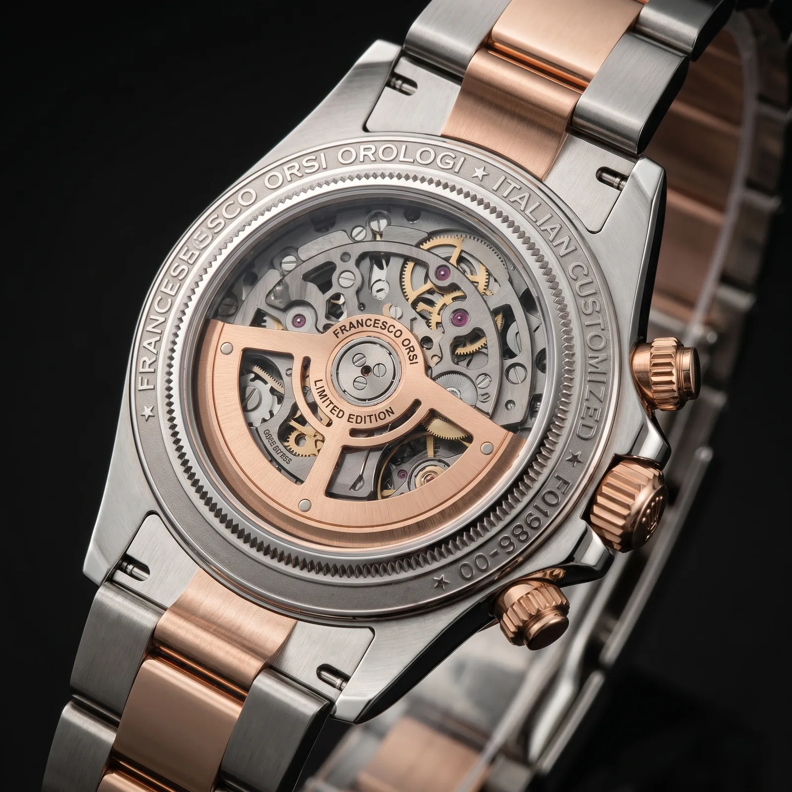 Francesca — Caseback — Custom Daytona von Francesco Orsi Orologi