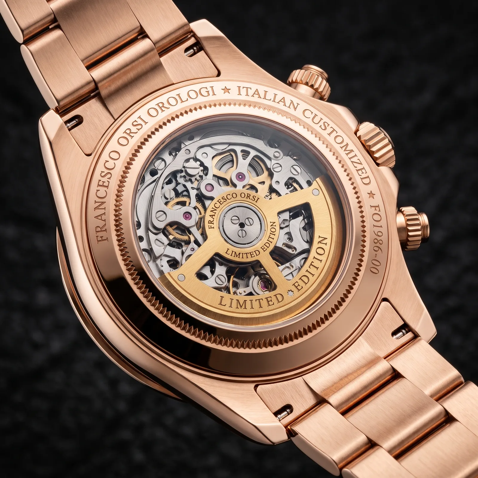 Gabriela — Caseback — Custom Daytona von Francesco Orsi Orologi
