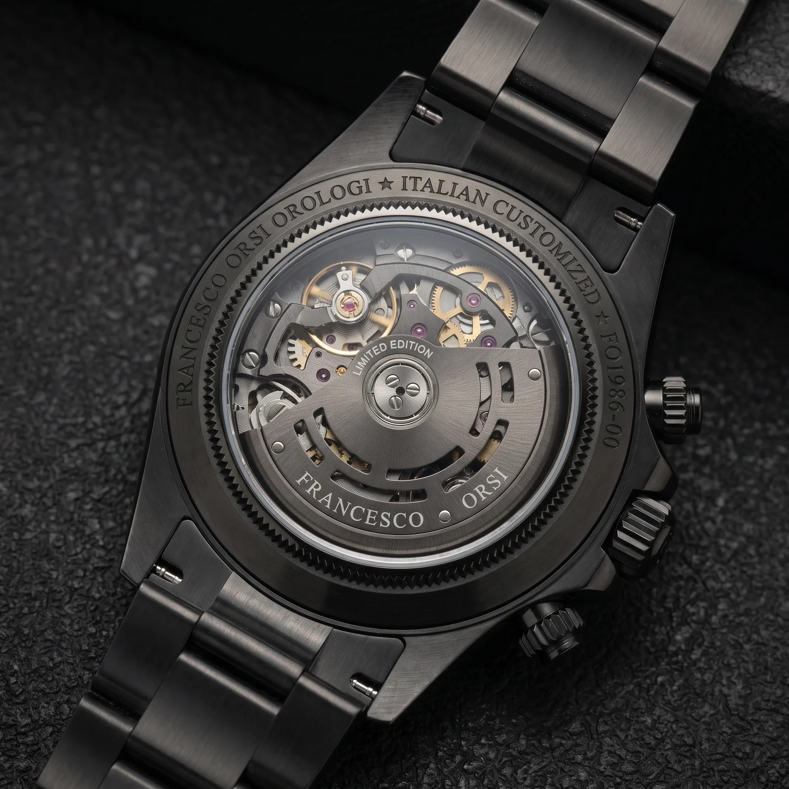 Gianna — Caseback — Custom Daytona von Francesco Orsi Orologi