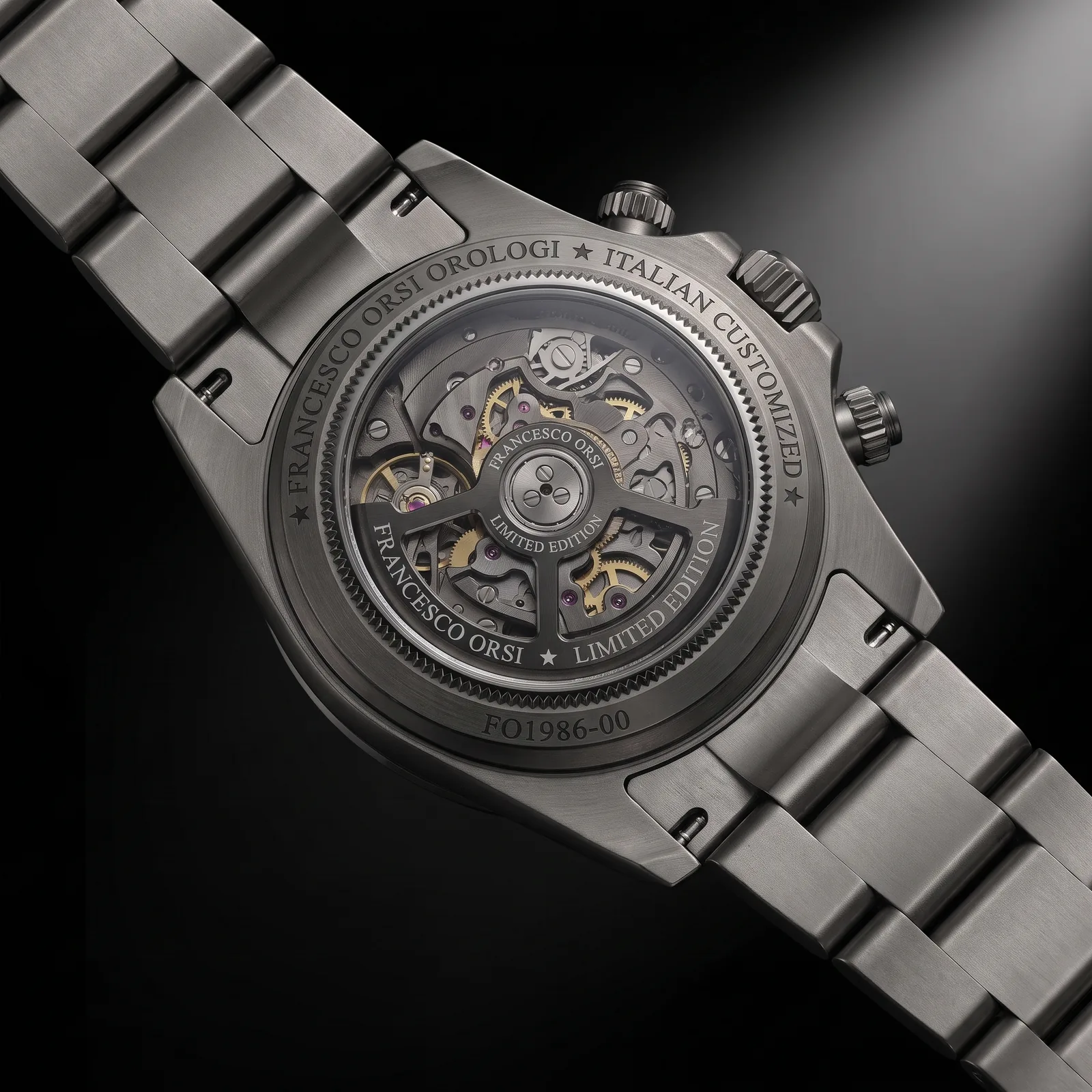 Anna — Caseback — Custom Daytona von Francesco Orsi Orologi