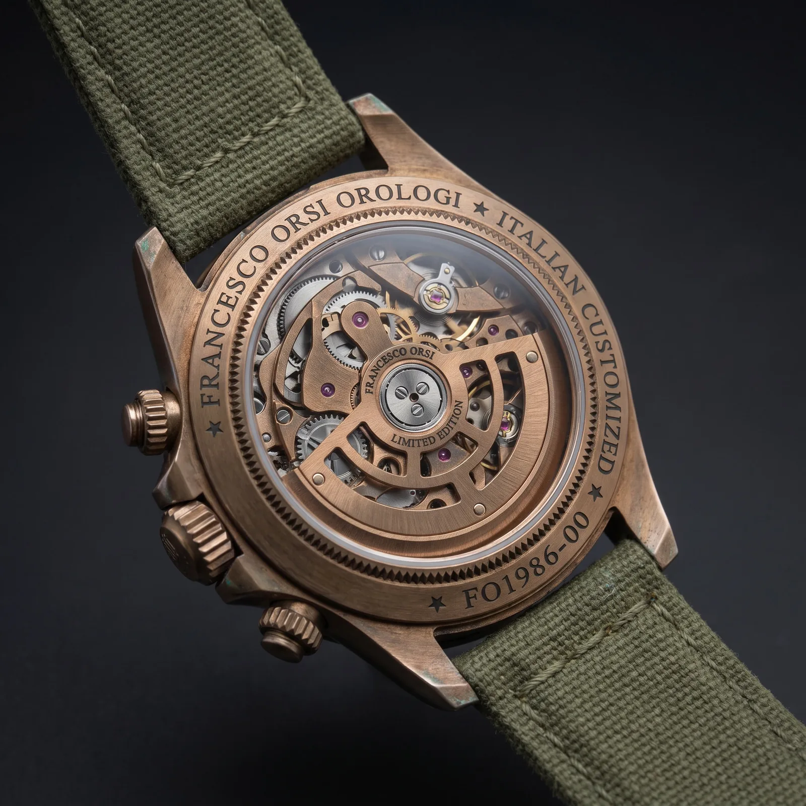 Helena — Caseback — Custom Daytona von Francesco Orsi Orologi