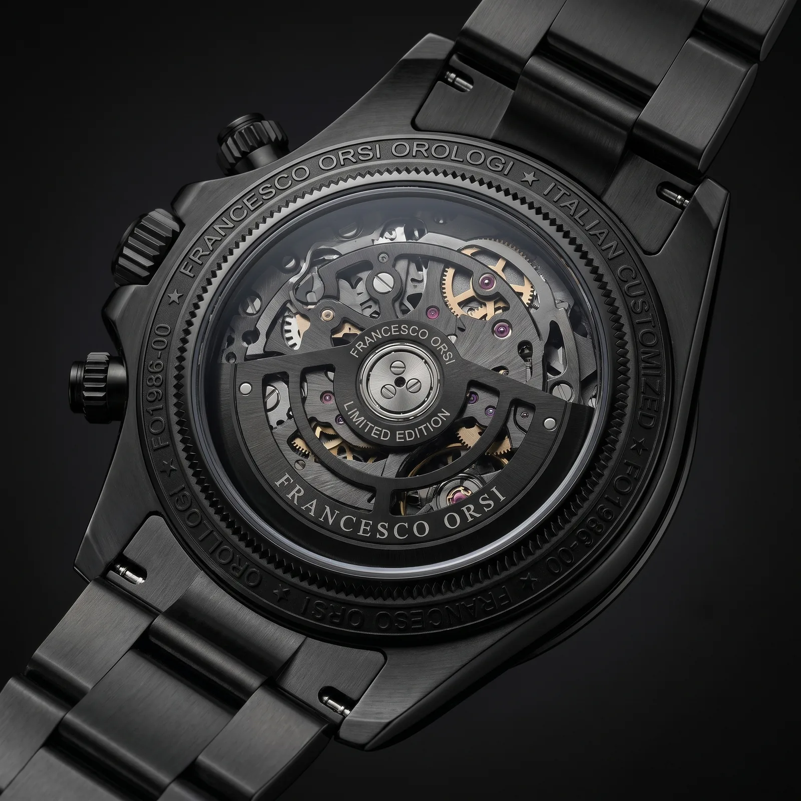 Isabella — Caseback — Custom Daytona von Francesco Orsi Orologi