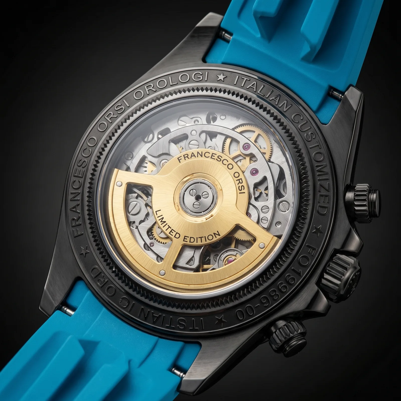 Joanna — Caseback — Custom Daytona von Francesco Orsi Orologi