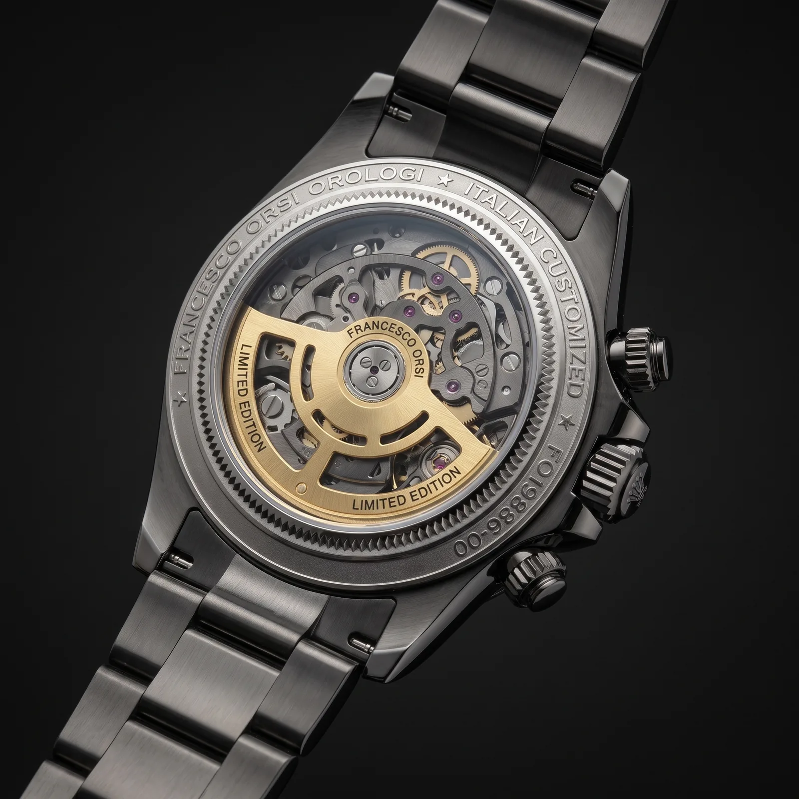 Krystyna — Caseback — Custom Daytona von Francesco Orsi Orologi