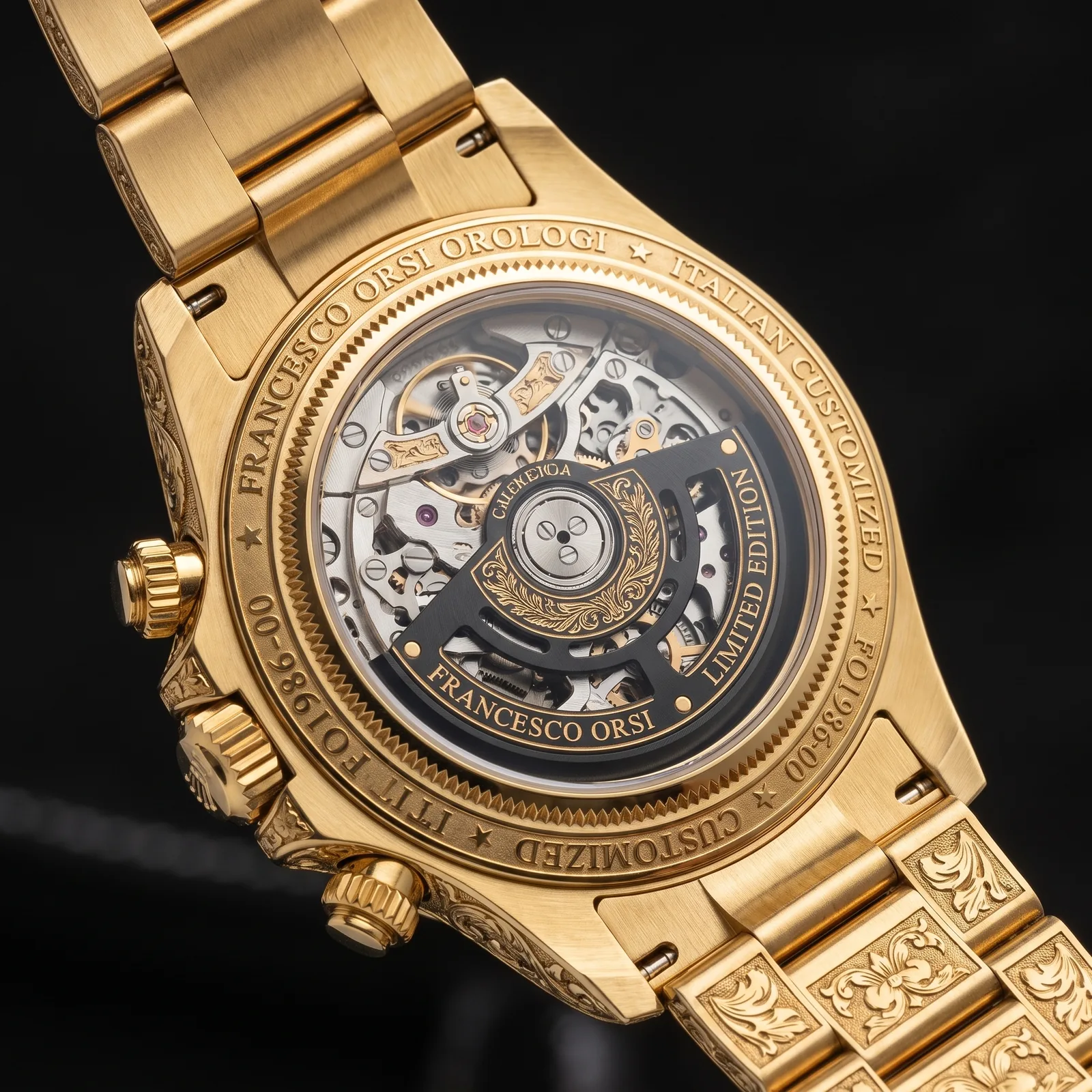 Lena — Caseback — Custom Daytona von Francesco Orsi Orologi