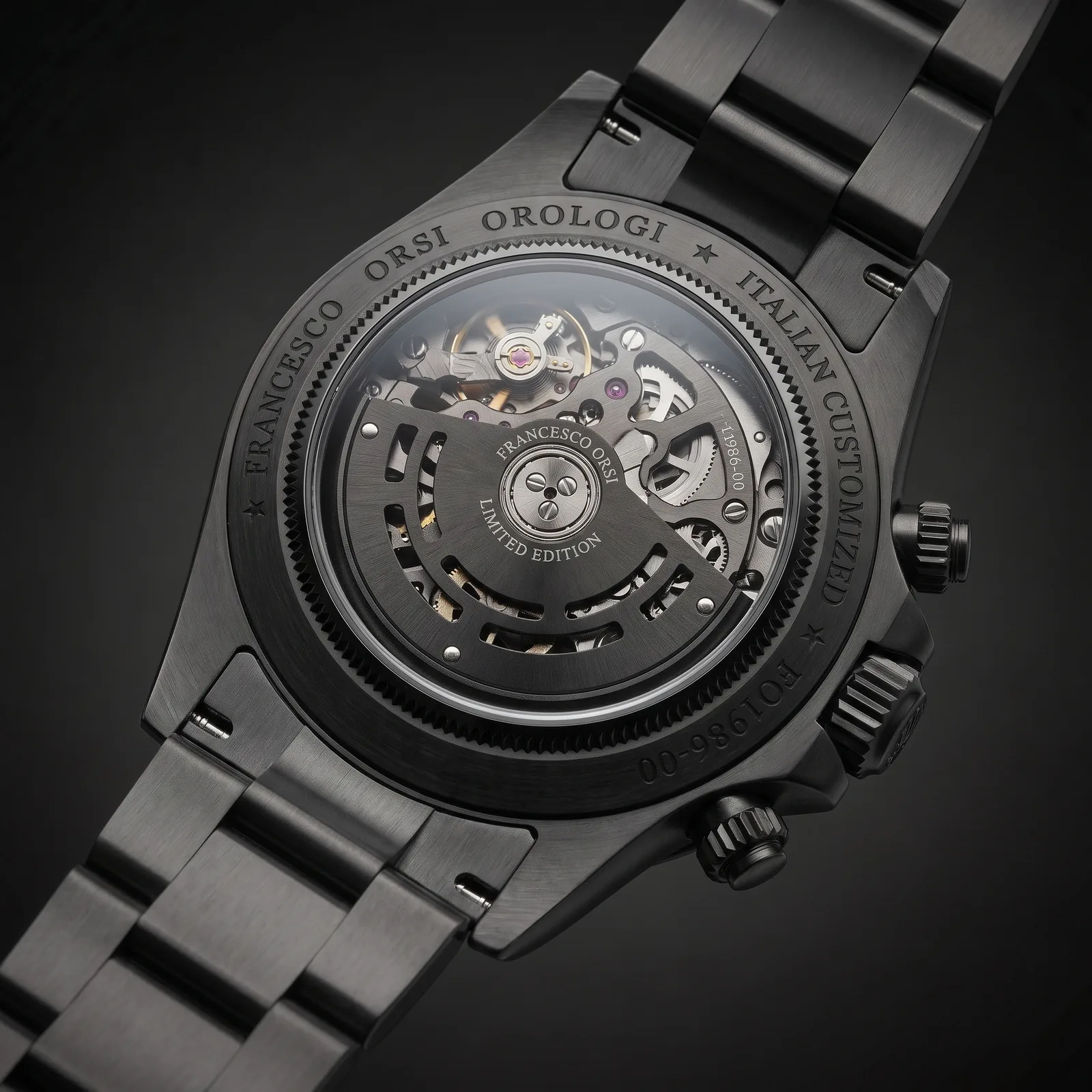 Luciana — Caseback — Custom Daytona von Francesco Orsi Orologi