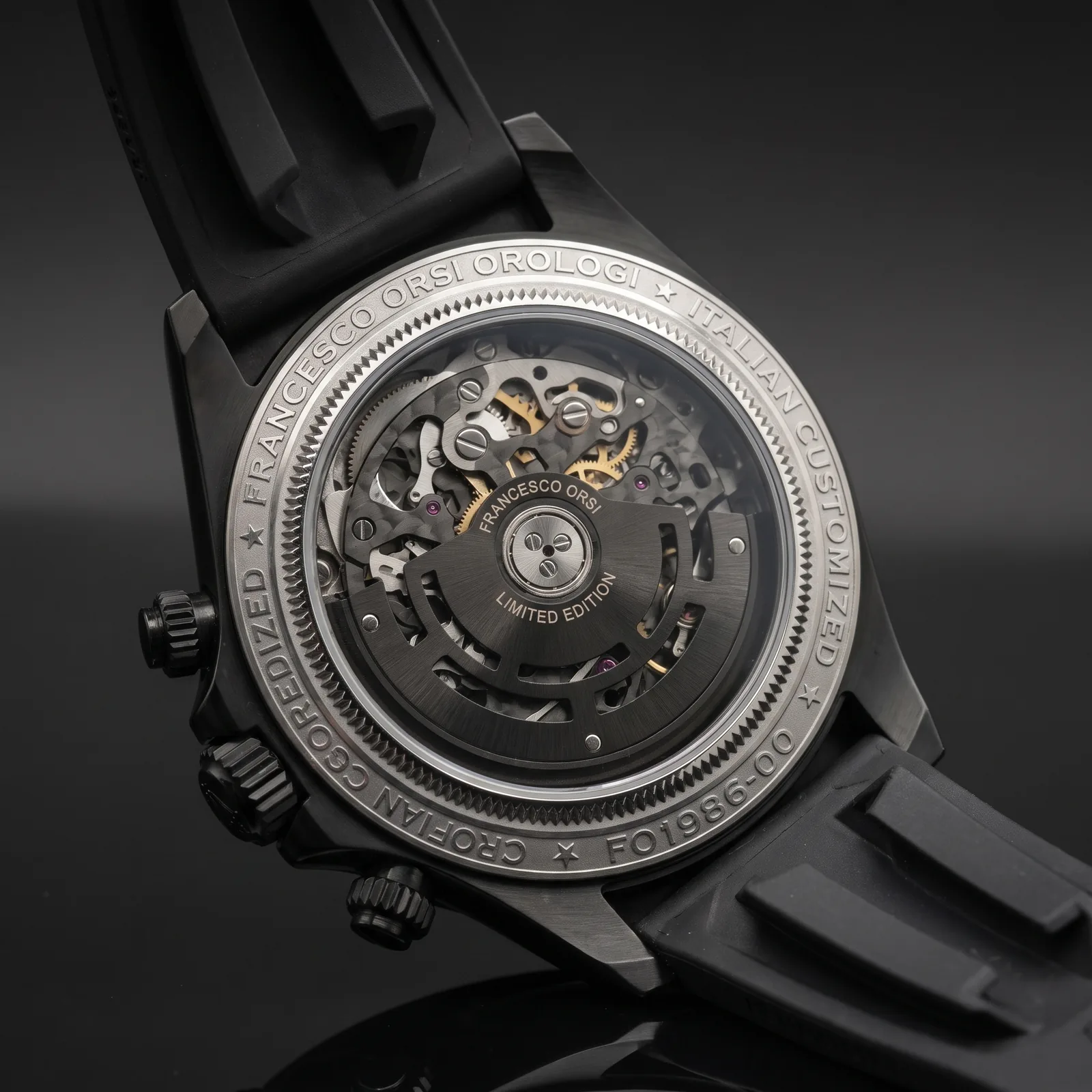 Luna — Caseback — Custom Daytona von Francesco Orsi Orologi
