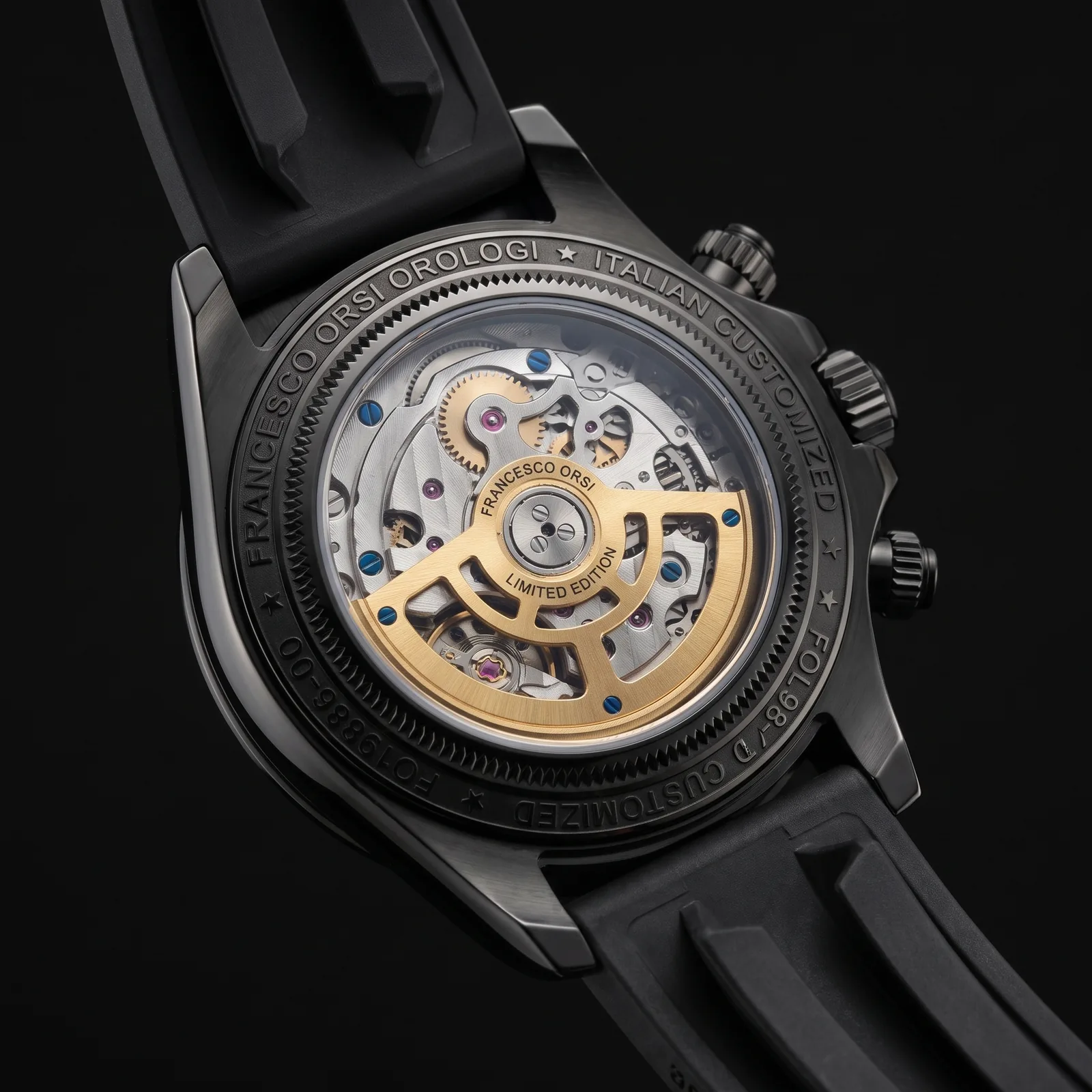 Margherita — Caseback — Custom Daytona von Francesco Orsi Orologi