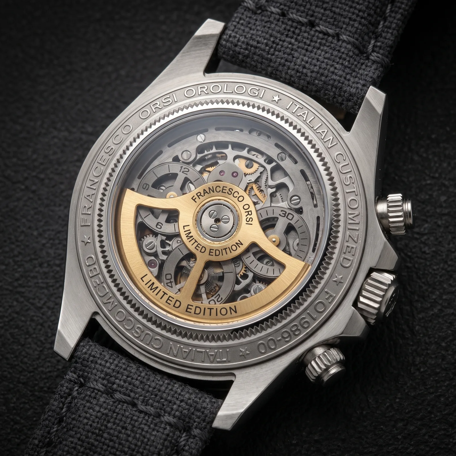 Maria — Caseback — Custom Daytona von Francesco Orsi Orologi