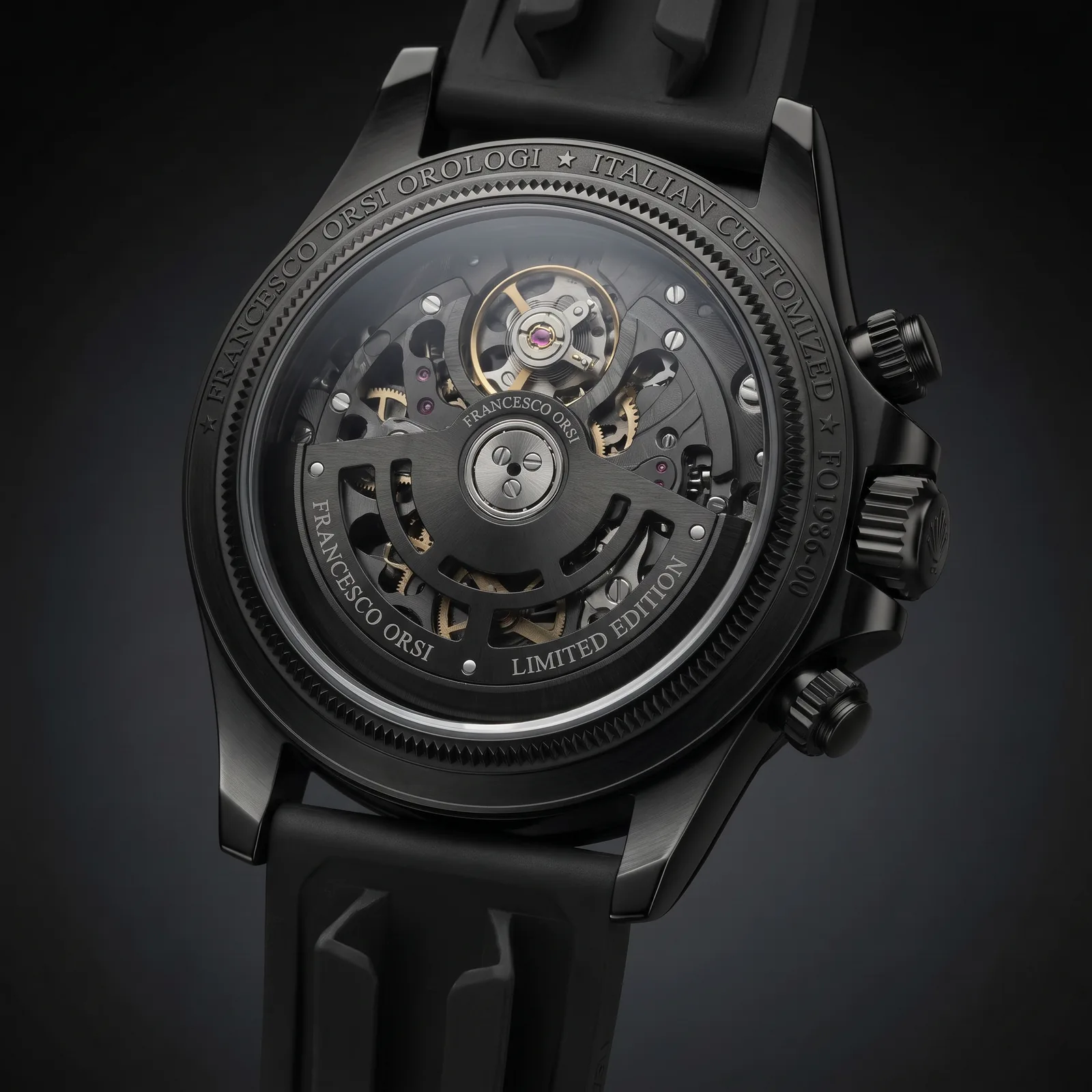 Monika — Caseback — Custom Daytona von Francesco Orsi Orologi