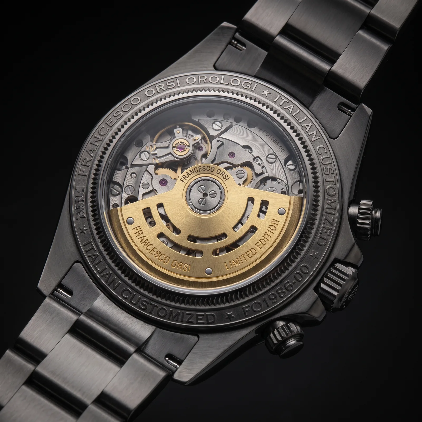 Natalia — Caseback — Custom Daytona von Francesco Orsi Orologi