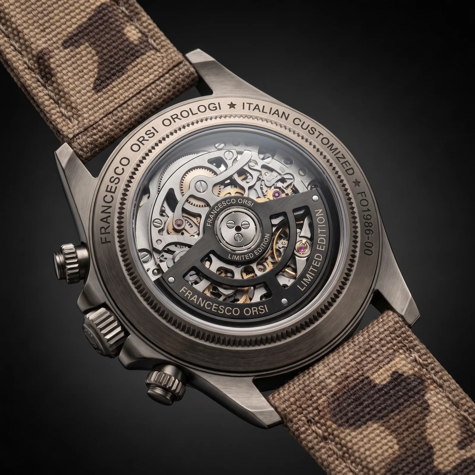 Patrycja — Caseback — Custom Daytona von Francesco Orsi Orologi