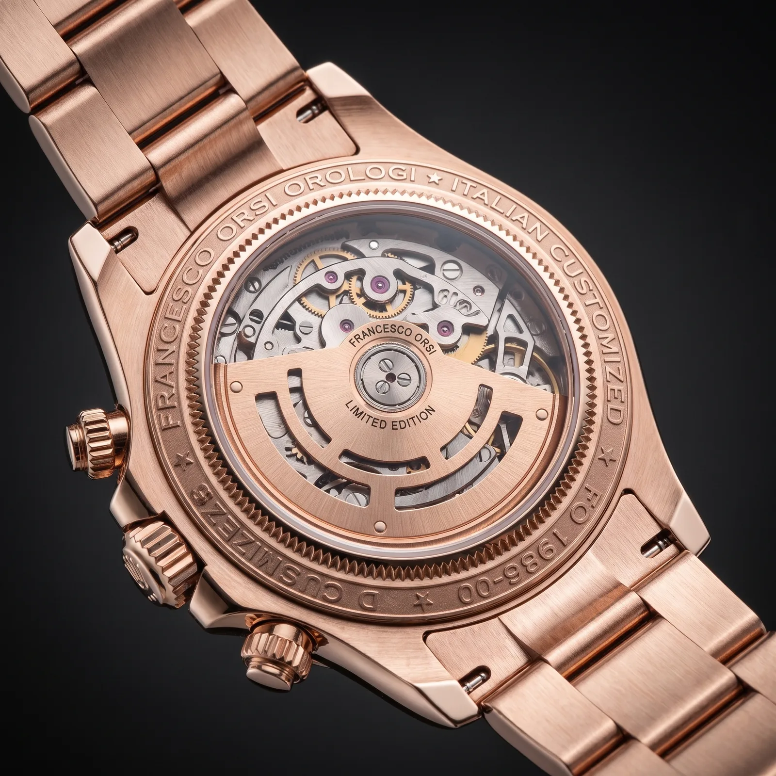 Paulina — Caseback — Custom Daytona von Francesco Orsi Orologi