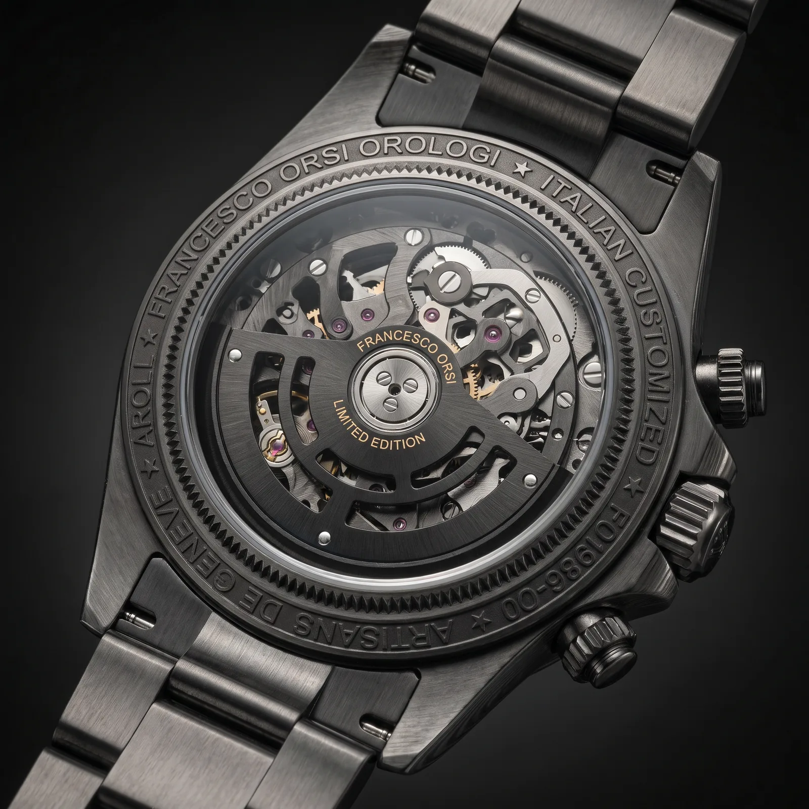 Renata — Caseback — Custom Daytona von Francesco Orsi Orologi
