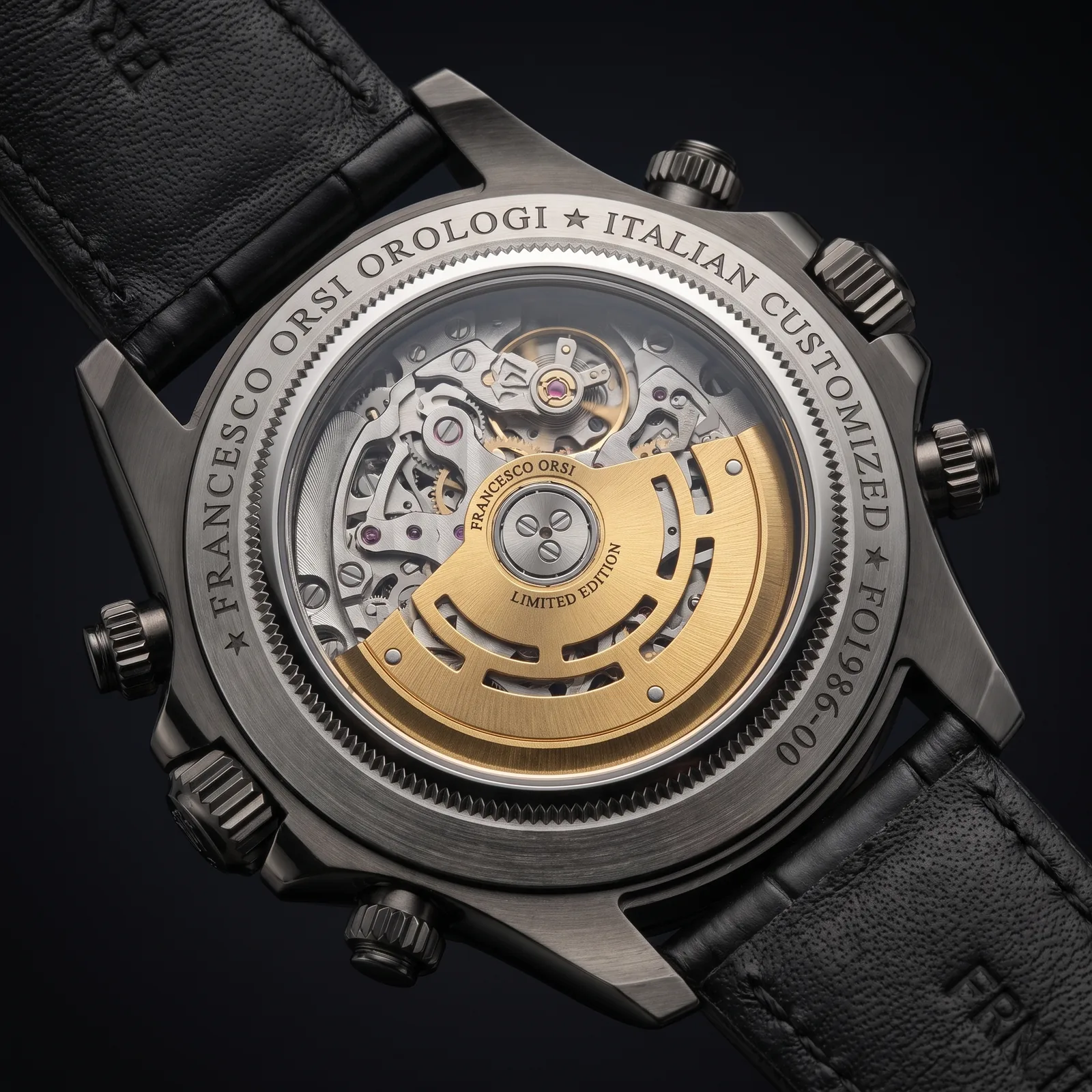 Serafina — Caseback — Custom Daytona von Francesco Orsi Orologi