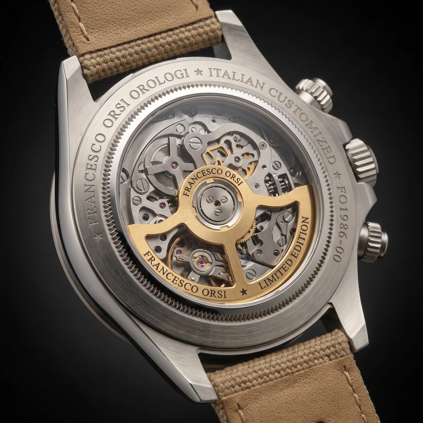 Serena — Caseback — Custom Daytona von Francesco Orsi Orologi