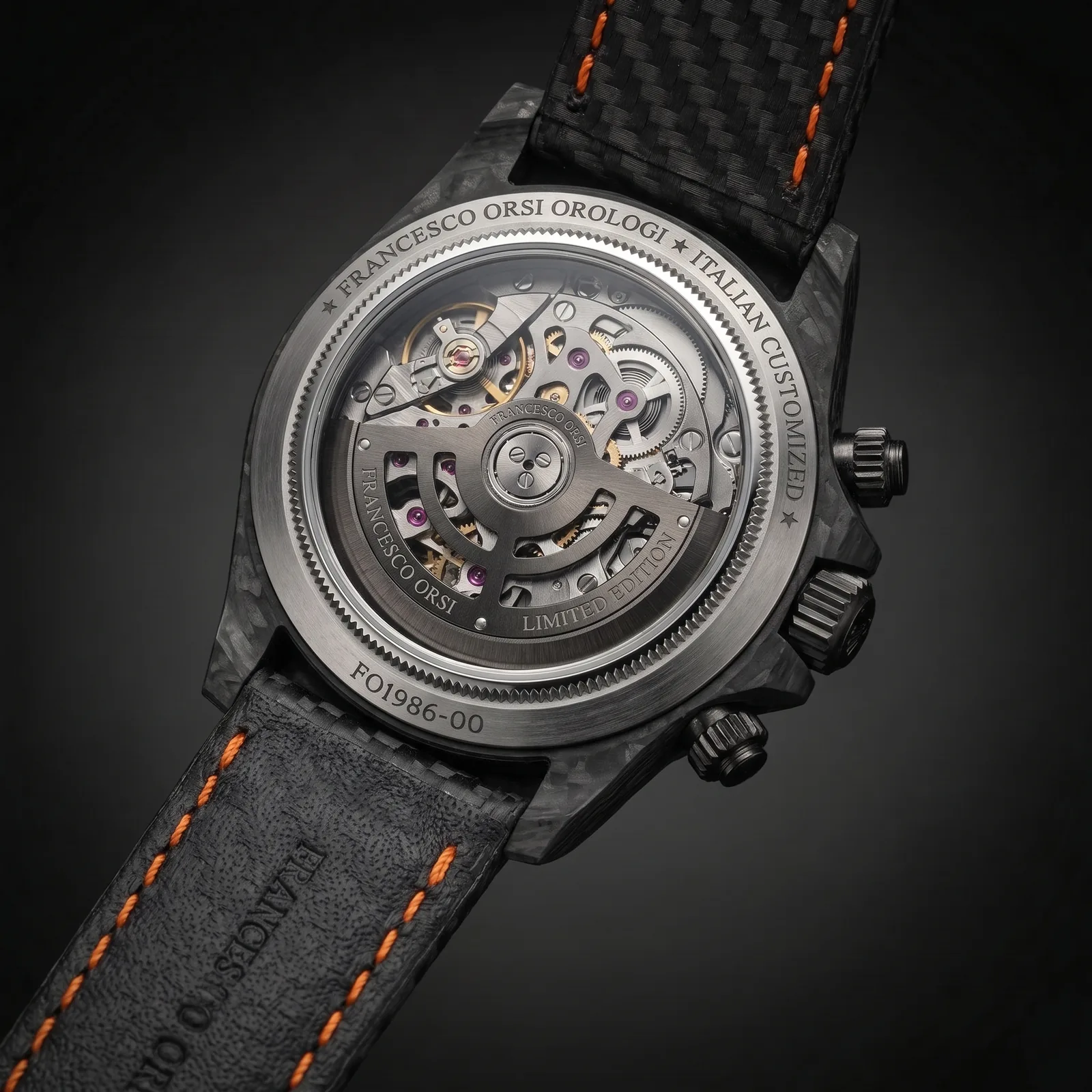 Tamara — Caseback — Custom Daytona von Francesco Orsi Orologi