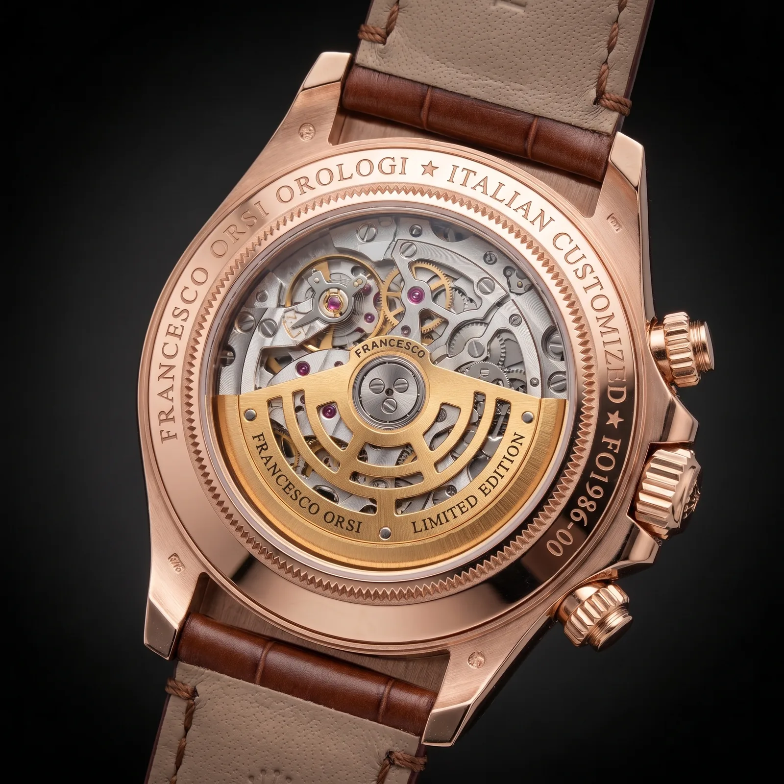 Valentina — Caseback — Custom Daytona von Francesco Orsi Orologi