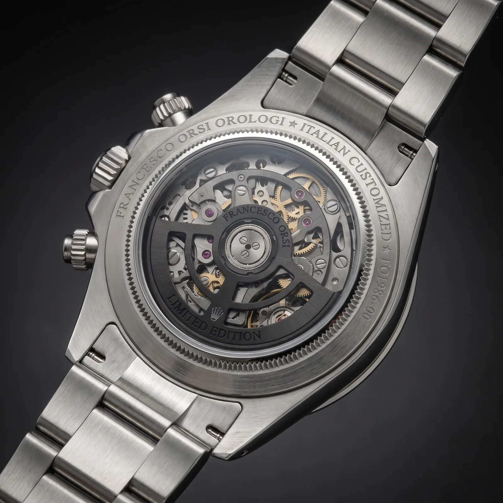 Viviana — Caseback — Custom Daytona von Francesco Orsi Orologi