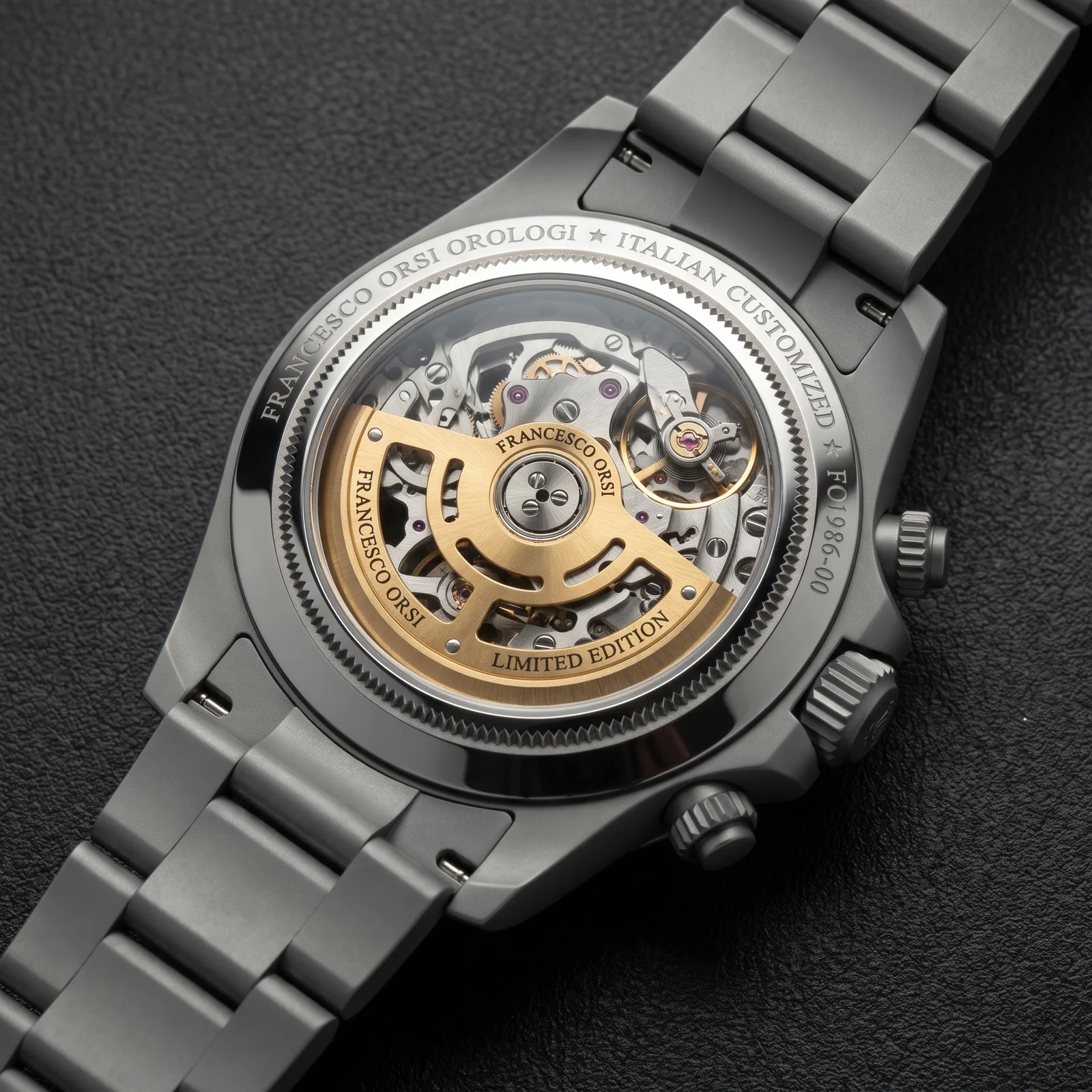 Weronika — Caseback — Custom Daytona von Francesco Orsi Orologi