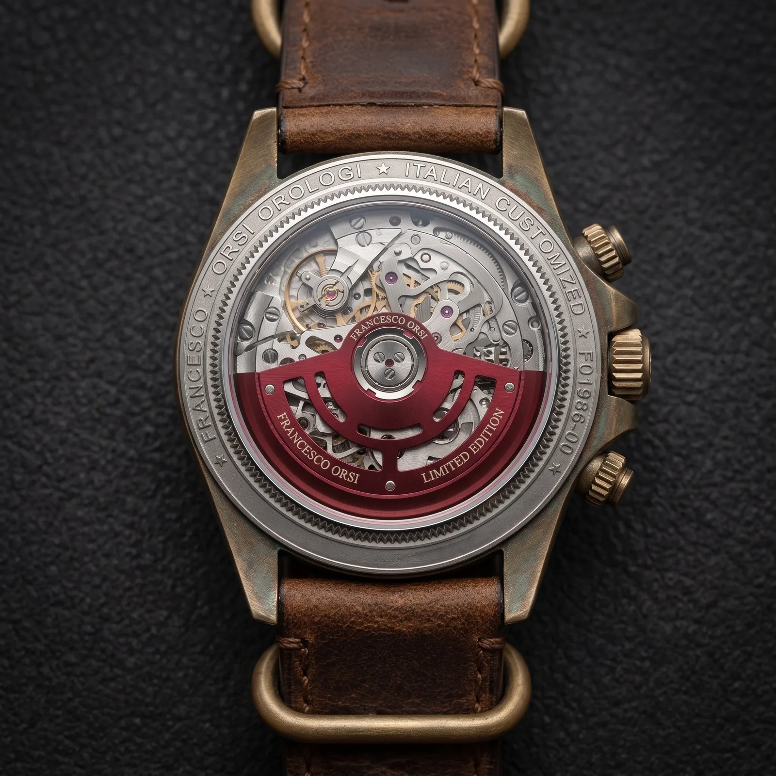 Wiktoria — Caseback — Custom Daytona von Francesco Orsi Orologi