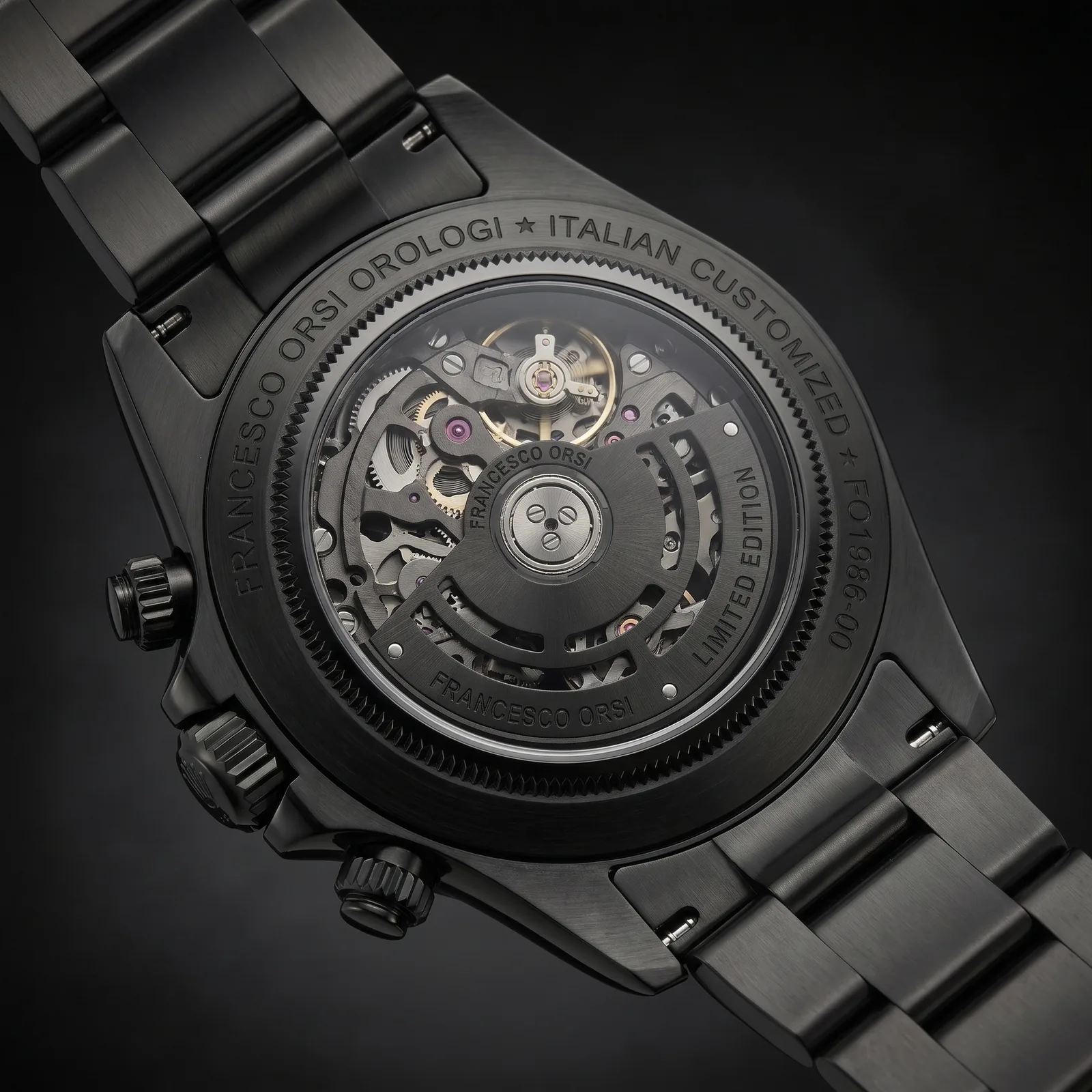 Zuzanna — Caseback — Custom Daytona von Francesco Orsi Orologi